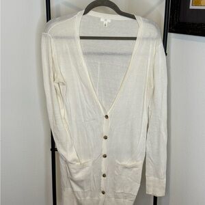 Women's Cream Cardigan Sweater